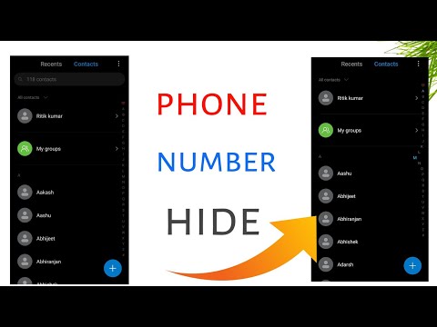 How to hide No.  In Mobile | Mobile number hide kaise kare |