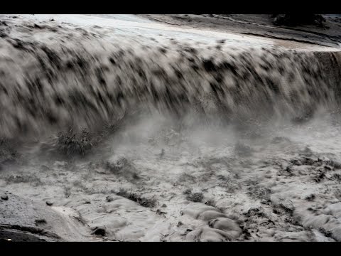 Lahar at Merapi Volcano