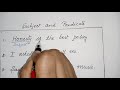 Subject and Predicate