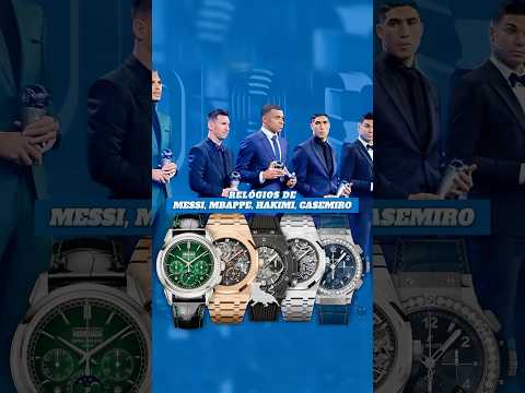 Relógios de Messi, Mbappé, Casemiro, Hakimi e Van Dijk em FIFA The Best 2022 🔥 #shorts #watch