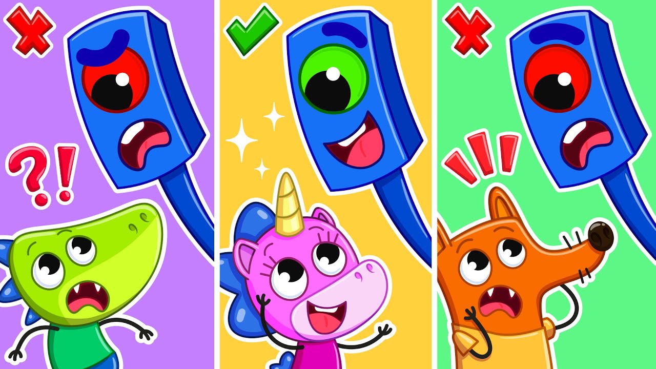 Learn Traffic Safety! | Red vs Green Traffic Light & More Educational Kids Stories 🚦🚗  | Teeny Mimi🦄