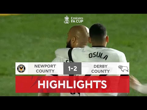 McGoldrick Late Header Sends Derby Through | Newport County 1-2 Derby County | Emirates FA Cup 22-23