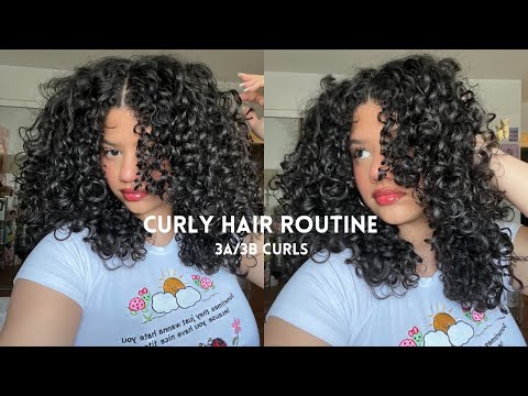 CURLY HAIR ROUTINE ⭐: 3a/3b curls, products, styling,...