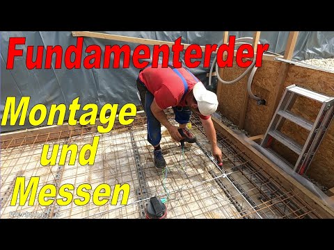 Erdung richtig in der Bodenplatte montieren / Dehn Tiefenerder Set / DIN 18014