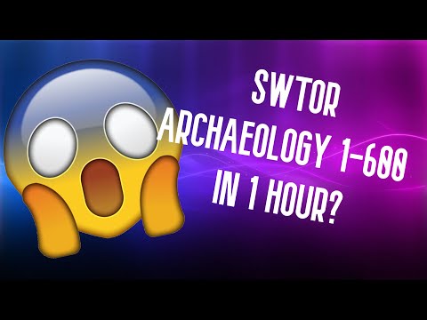 ARCHAEOLOGY 1-600 IN 1 HOUR??? How to Level Archaeology Fast in 7.0! (SWTOR Crew Skill Guides)