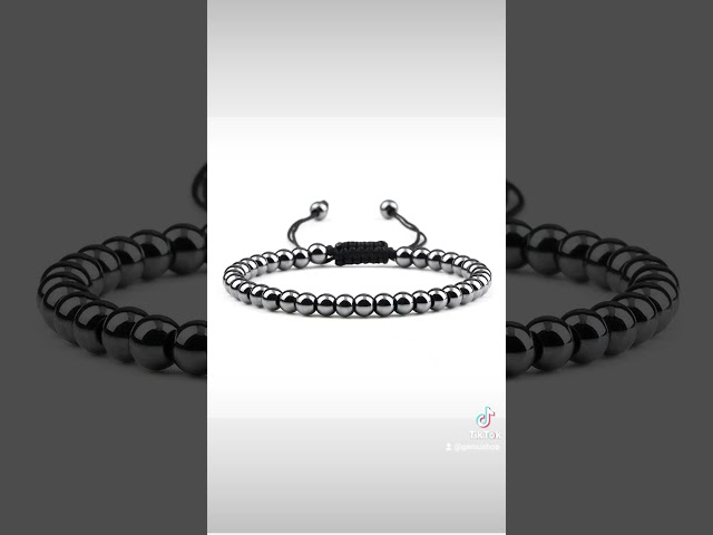 Vídeo relacionado con Rurbeder Pulsera De Hematita, Piedra Hematita Natural Para Hombre, Brazalete Elegante de Natural, Accesorio Muñeca, Trabajo, Vida Social, Deporte, Viajes,meditación
