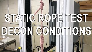 Testing Static Rope Strength after WNS Decontamination