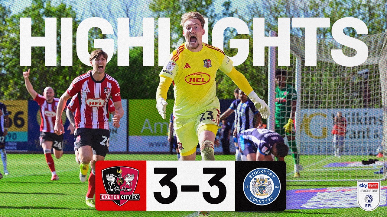 Exeter City vs Stockport County Highlights