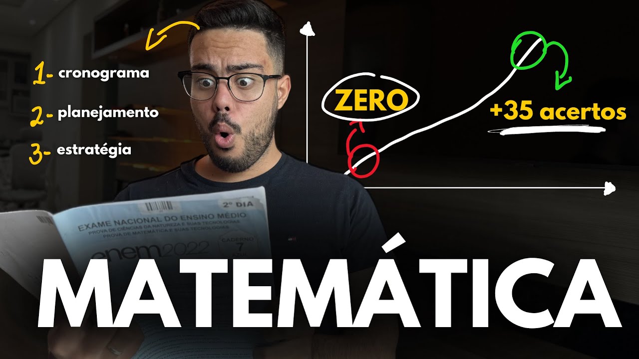 🔥Como ESTUDAR MATEMÁTICA na RETA FINAL do Enem [5 MESES ENEM 2024]