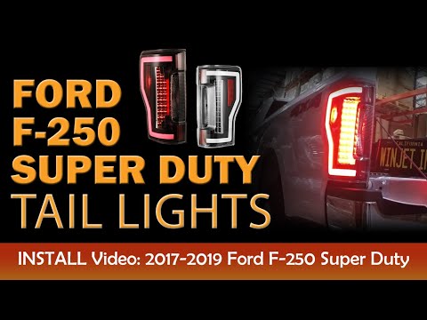 2017-2019 Ford F-250 Super Duty LED Sequential Tail Light RENEGADE Series (CTRNG0563-BC-SQ)