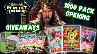 1000 PACK PERFECT ORDER OPENING + GIVEAWAYS LIVE!