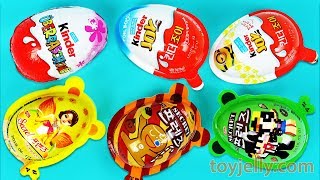 Super Surprise Eggs Kinder Joy Toys Minions Paw Patrol Disney Cars Pocoyo Learn Colors Play Doh Baby