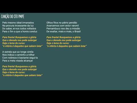 Canção do CFO PMPE/CBMPE
