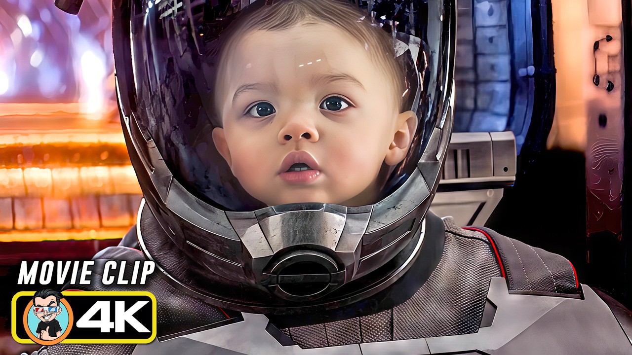 Ant-Man Becomes a Baby?! | AVENGERS: ENDGAME | Time Travel Test Scene (4K)