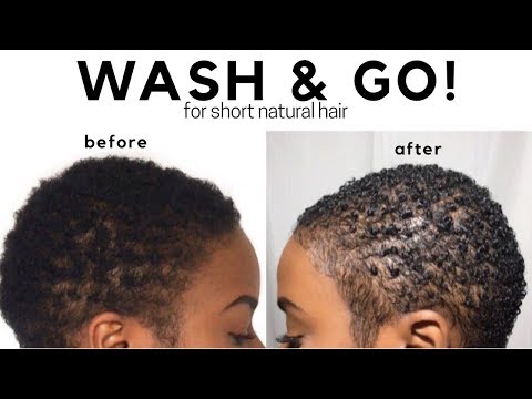 Wash n Go On Short Natural Hair | TWA/Big Chop | Nia Hope