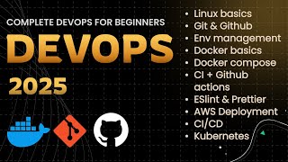 DevOps Full Course for Beginners 2025 | Git, Docker, CI/CD, AWS, Kubernetes | Part 1