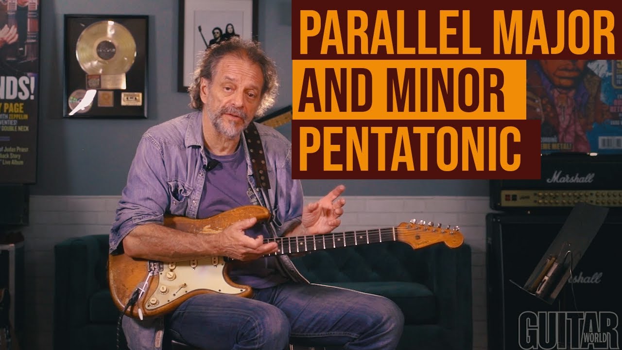 Using parallel major and minor pentatonic scales in a blues solo with Andy Aledort - YouTube