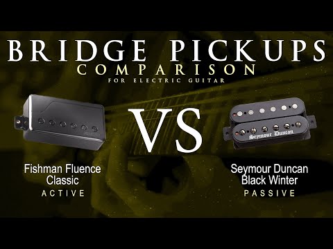 Fishman FLUENCE CLASSIC vs Seymour Duncan BLACK WINTER - Bridge Pickup Guitar Tone Comparison Demo