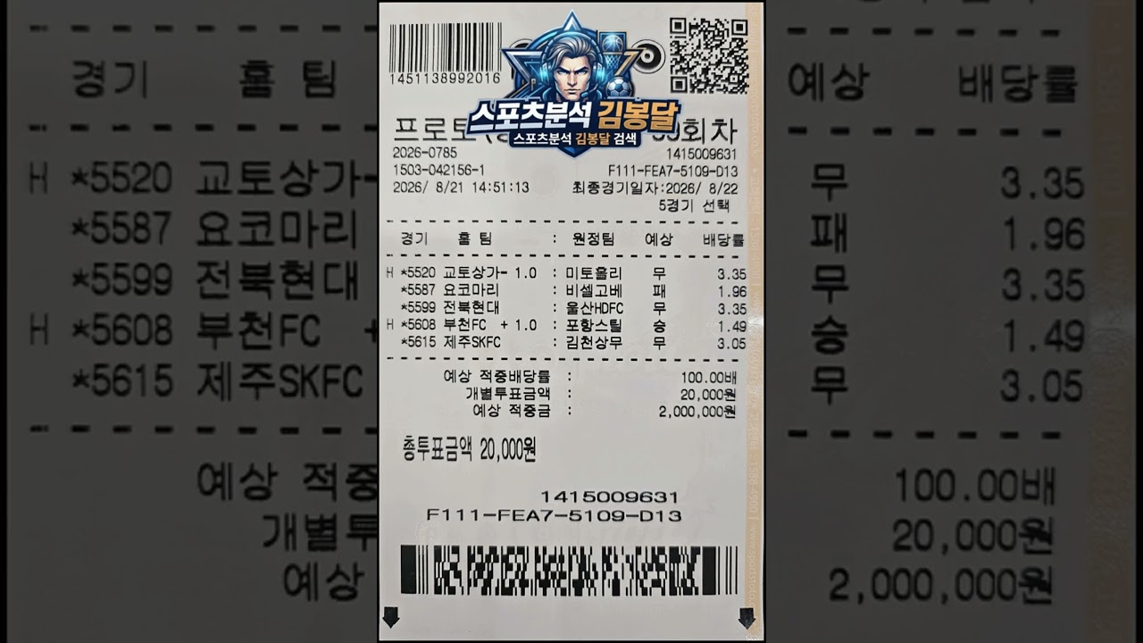 K리그 J리그 축구 초안 분석 | 교토상가 전북현대 부천FC 관전 포인트