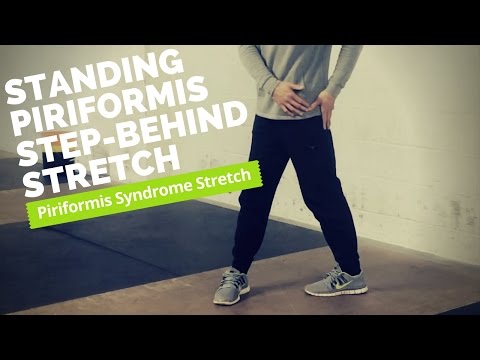 Standing Step-Behind Piriformis Stretch [For Piriformis Syndrome and Sciatica]