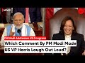 PM Modi US Congress Speech US Vice President Kamala Harris Laugh Out Loud On PM Modi S Comment