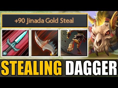 1 Dagger = 120 Gold [Stifling Dagger + Jinada] 1.1k GPM | Dota 2 Ability Draft