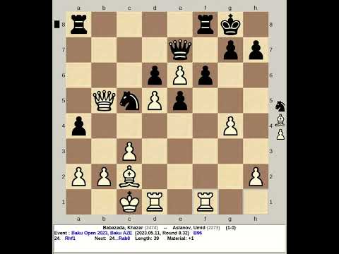 Babazada, Khazar vs Aslanov, Umid | Baku Open 2023, AZE #chess