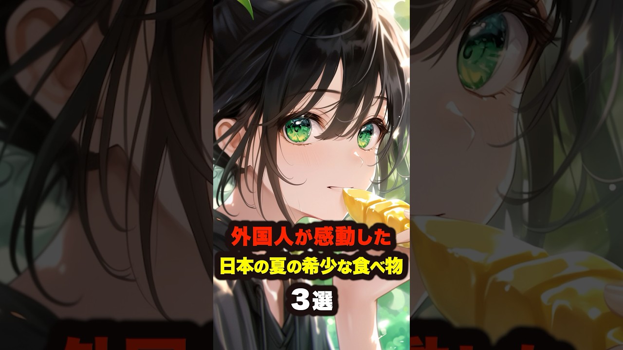 【海外の反応】外国人が感動した日本の夏の希少な食べ物３選 #海外の反応 #雑学 #日本