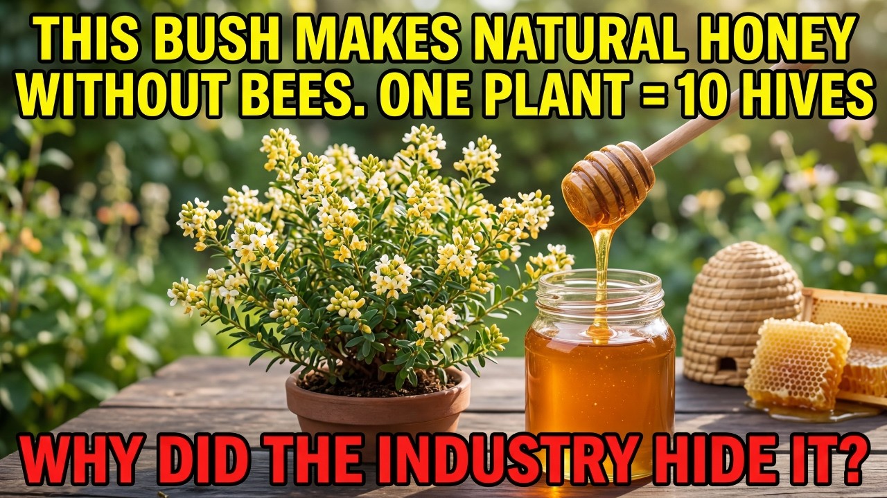 This Bush Makes Natural Honey Without Bees. One Plant = 10 Hives. Why Did The Industry Hide It?