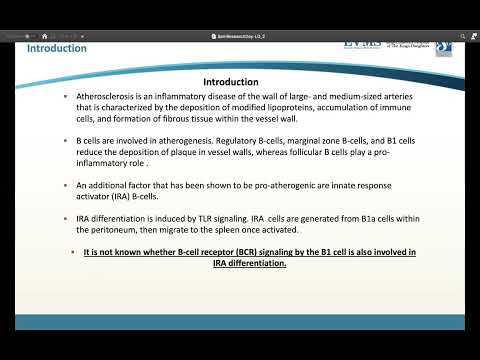 Thumbnail image of video presentation for BCR Signalling in Atherosclerosis