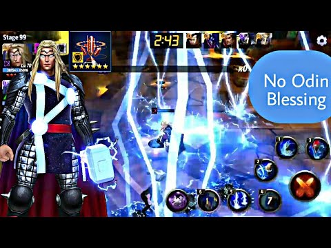 Thor VS Wbu Ebony Maw & Cull Stage 99 With Normal Obelisk - Marvel Future Fight