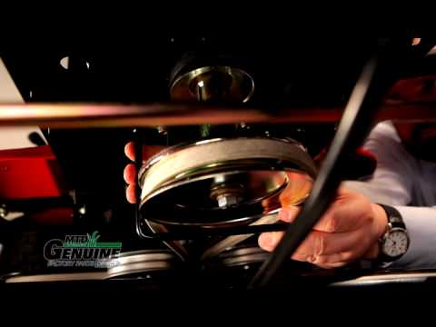 Riding Lawn Mower Cutting Deck Belt Replacement Instructions