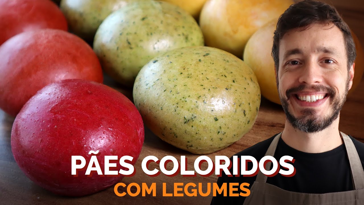 PÃES COLORIDOS COM LEGUMES: Receita fácil, divertida e nutritiva