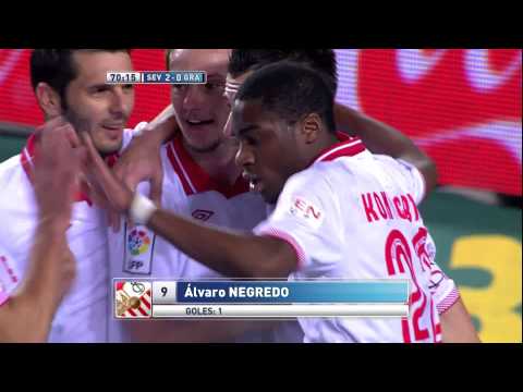 Gol de Negredo en el Sevilla FC (2-0) Granada CF - HD