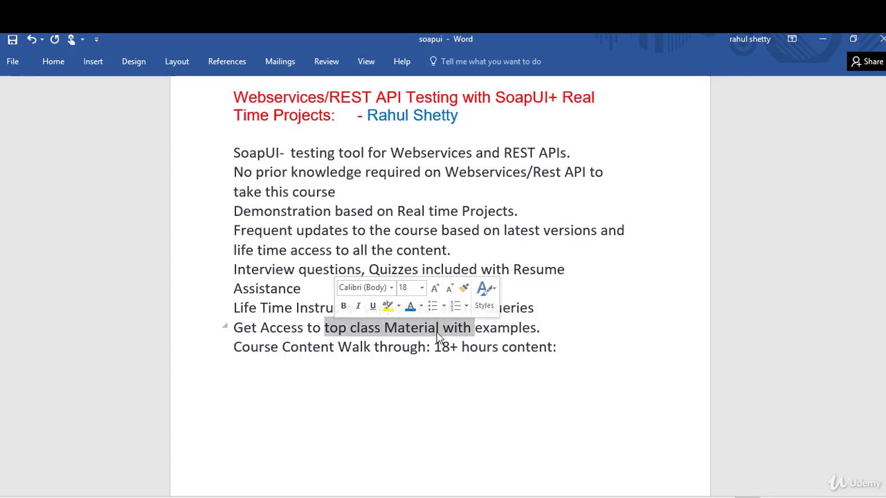 WebServices/Rest API Testing with SoapUI +Real time Projects - Learn Software Testing