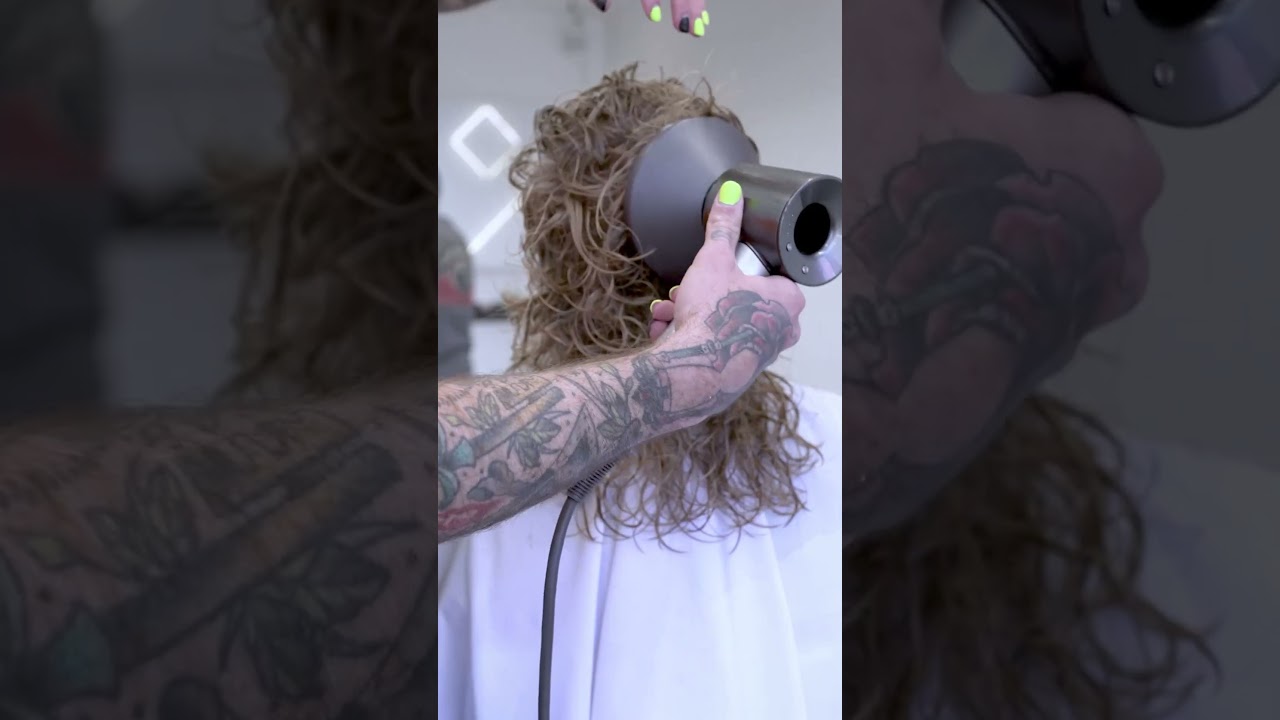 Learn how to style the perfect curly mullet