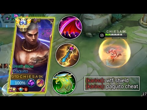 GLOBAL PAQUITO UNLIMITED SHIELD AND BROKEN DAMAGE PAQUITO BEST BUILD 2023 - MLBB