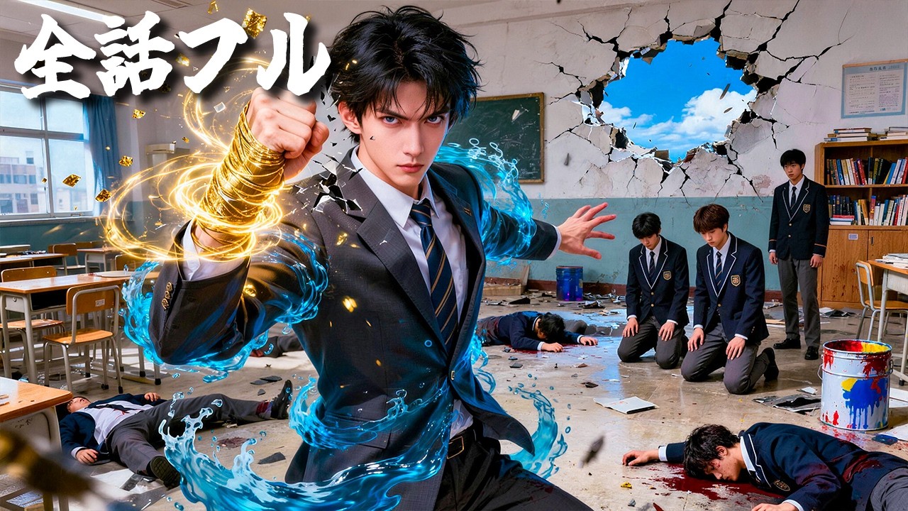 転校生にみかじめ料強要――だが正体は裏社会を粛清した戦神！3日で頂点、No.1へ！全校を率い、最強高校へ逆転！#ショートドラマ #無料 #全話 #無料全話#kungfu