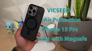 VICSEED Shockproof+ for iPhone 15 Pro Case with Magsafe