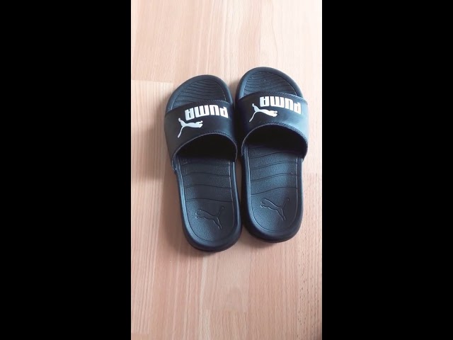 Vídeo relacionado con PUMA Popcat 20, Chanclas Unisex adulto, Puma Black-Puma Black-Puma White, 40.5 EU