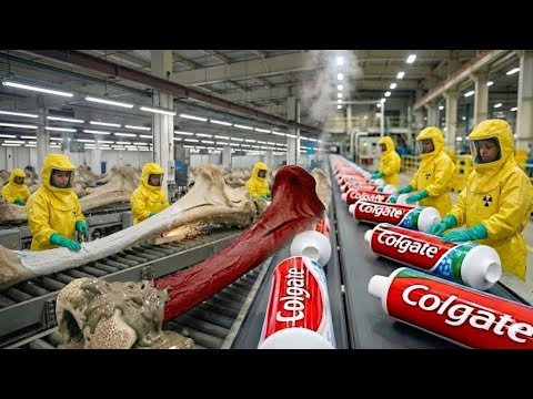 Inside the Toothpaste Factory — From Animal Bones to Toothpaste | Full Process