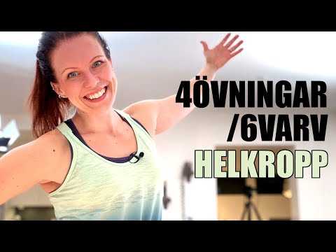4 ÖVNINGAR - 6 VARV på 20 minuter