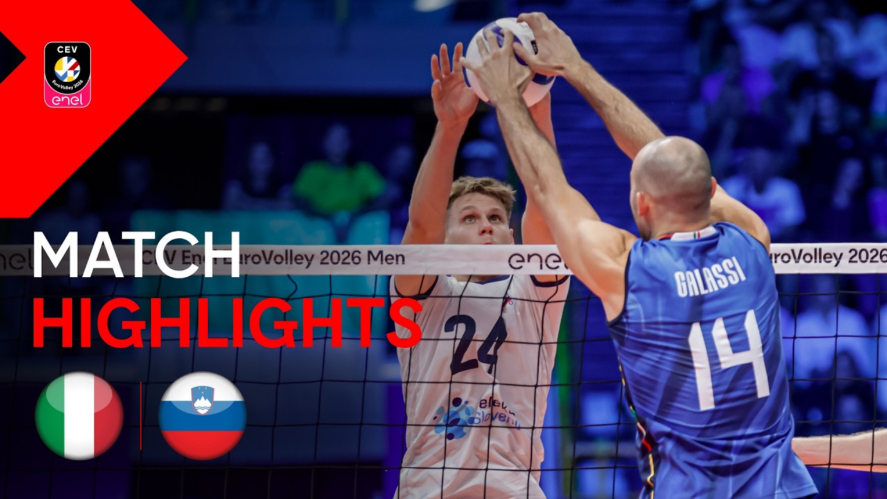 Highlights | Italy vs. Slovenia | CEV Enel EuroVolley 2026 Men