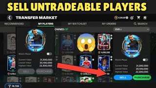 HOW TO SELL UNTRADABLE PLAYERS?EA FC MOBILE