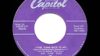 1953 HITS ARCHIVE: Lover, Come Back To Me! - Nat King Cole
