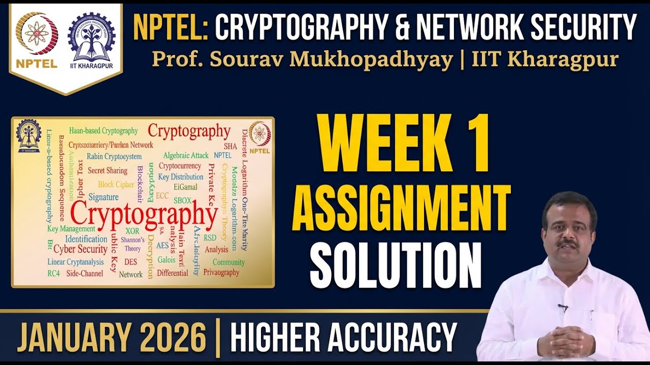 Cryptography & Network Security Wk 1 Assignment Solution Jan 2026