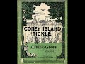 Coney Island Tickle 1906 Composed Published By Alfred Gasdorf