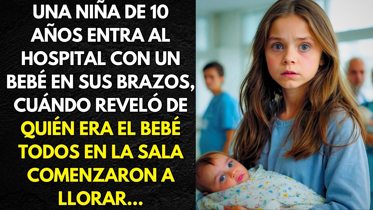 NIÑA DE 10 AÑOS ENTRA AL HOSPITAL CON UN BEBÉ EN SU BRAZOS. CUÁNDO REVELA DE QUIÉN ES, TODOS...