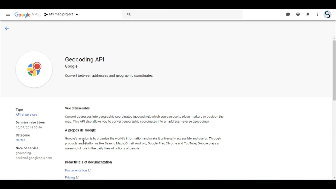 Creating an API Key & activating the required APIs