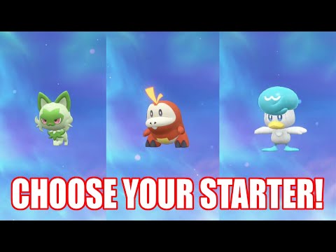 POKEMON SCARLET and VIOLET STARTERS EVOLUTIONS (Sprigatito, Fuecoco and Quaxly)